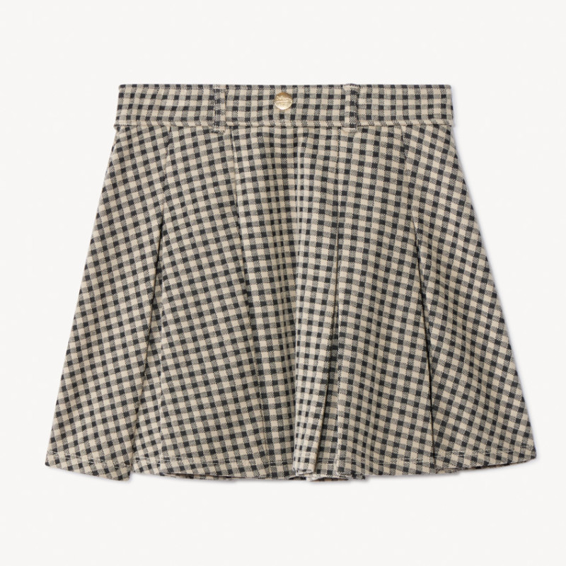 Jupe courte milano à carreaux vichy fille