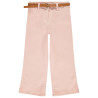 Jean denim overdyed large rose avec ceinture fille