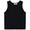 Débardeur uni en crochet ajouré fille