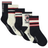 Lot de 5 paires de chaussettes tricolores pour garçon