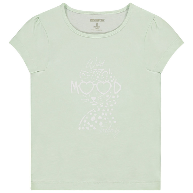 T-shirt manches courtes print fantaisie fille