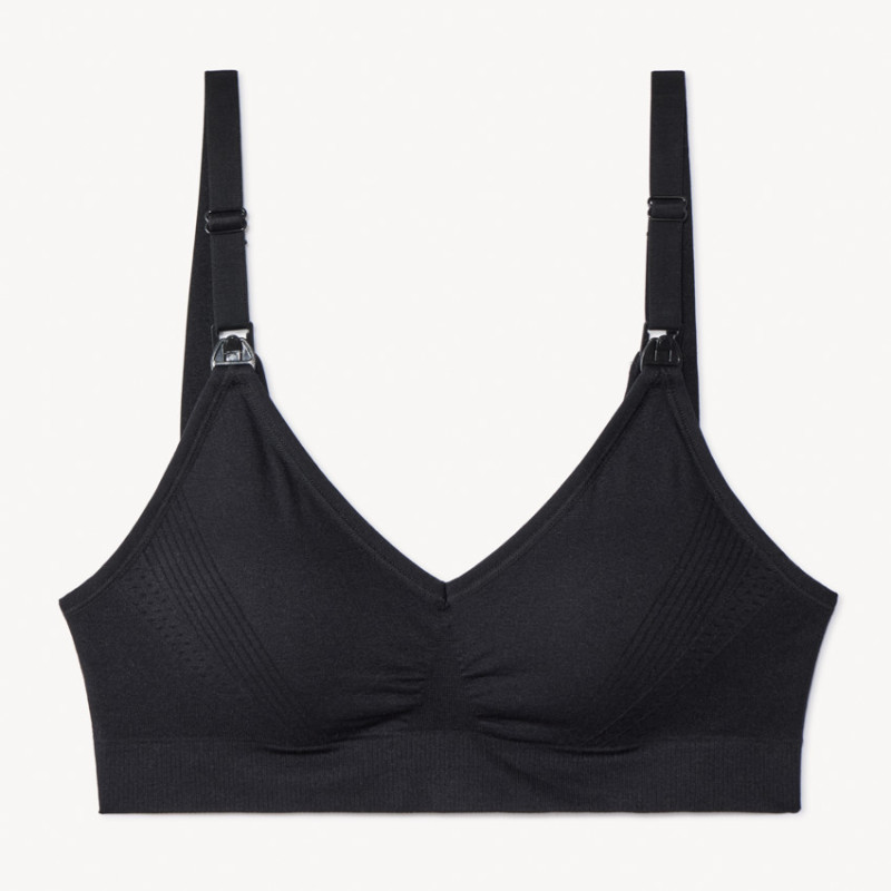 Brassière d'allaitement sans coutures et réglable unie