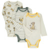 Lot de 3 bodies manches longues Simba Disney pour bébé garço