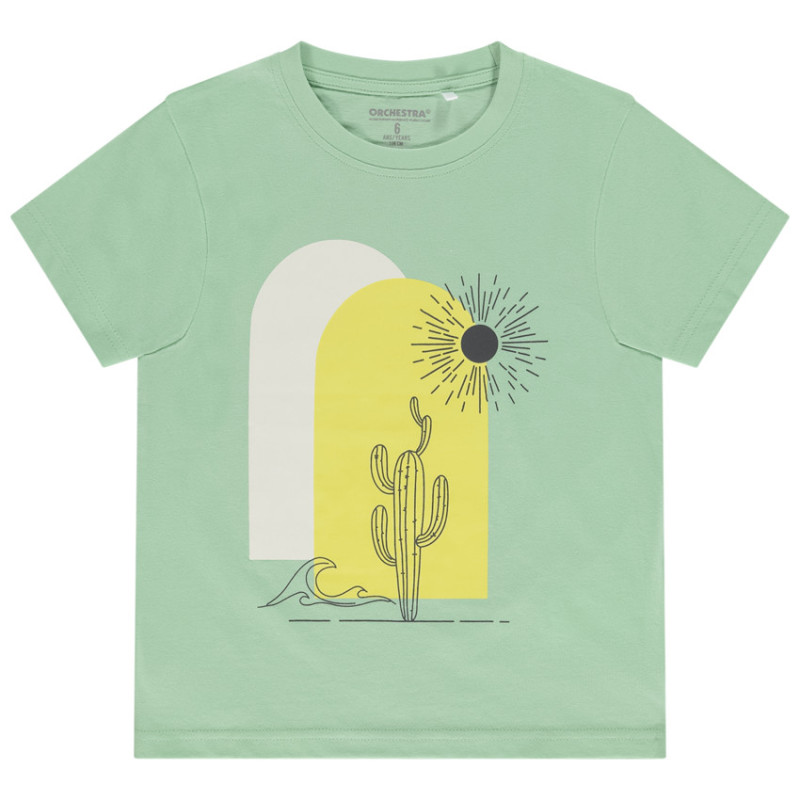 T-shirt manches courtes print fantaisie garçon