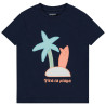 T-shirt manches courtes patchs appliqués pour garçon