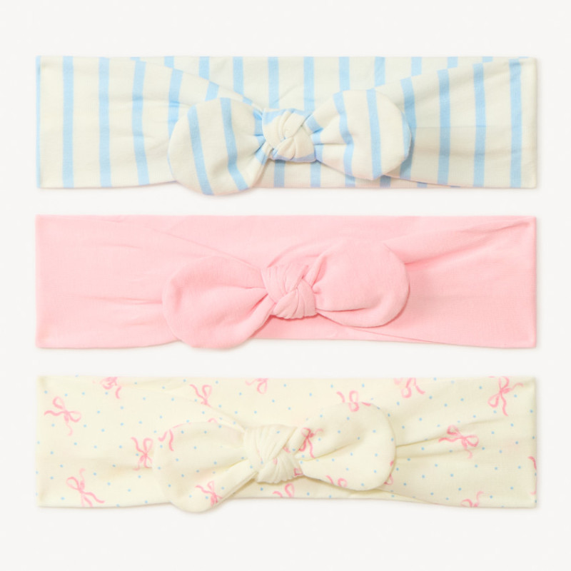 Lot de 3 bandeaux avec nœud pour fille