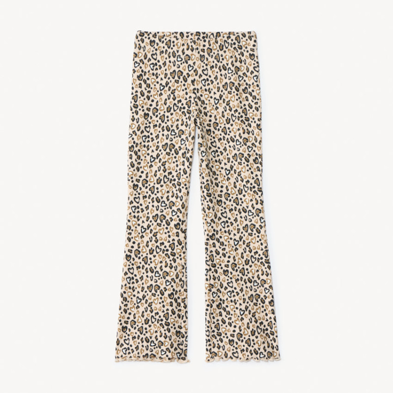 Legging évasé imprimé léopard fille