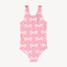 Maillot de bain 1 pièce imprimé palmiers fille