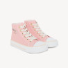 Chaussures en toile montante à zip et lacets fantaisie fille