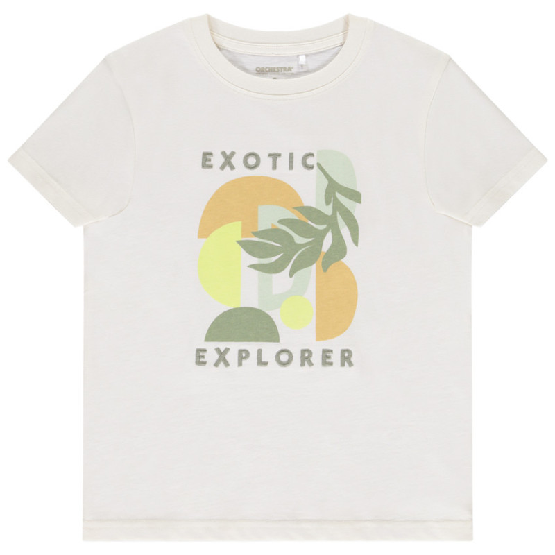 T-shirt manches courtes fantaisie avec broderie pour garçon
