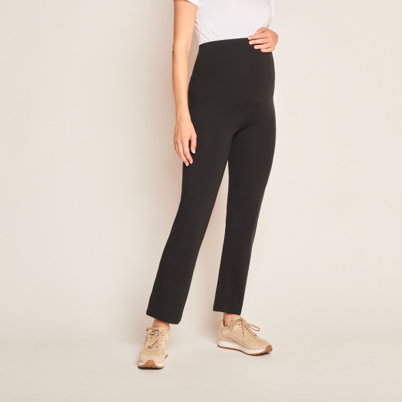 Caleçon large de grossesse uni avec bandeau haut