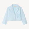 Veste en toile style blazer uni fille