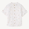Chemise à manches courtes col mao print cactus pour garçon