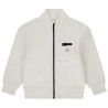 Gilet zippé à col montant et poche garçon
