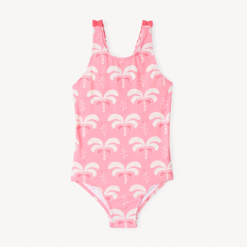 Maillot de bain 1 pièce imprimé palmiers fille