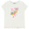T-shirt manches courtes fantaisie tropical fille