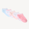 Lot de 5 paires de chaussettes courtes côtelées fille