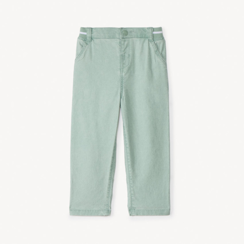 Pantalon droit avec taille élastique pour bébé garçon