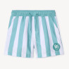 Short de bain rayé avec badge gomme pour garçon