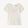 T-shirt manches courtes print cœurs pour bébé fille