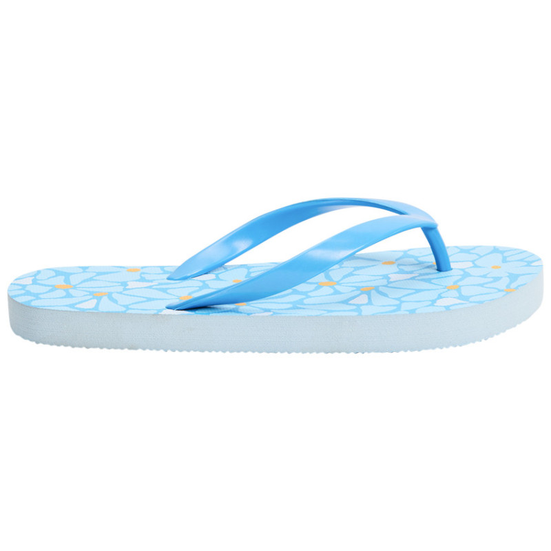 Tongs imprimé fleurs fille avec lanière selon la pointure