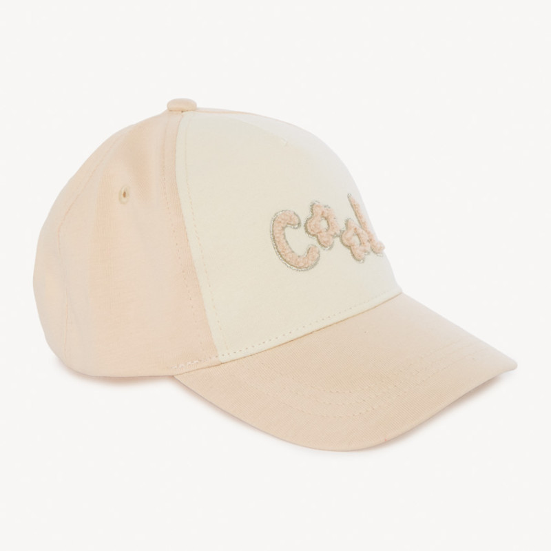 Casquette molleton à patchs bouclette fille