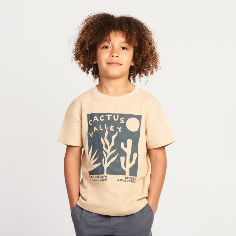 T-shirt manches courtes print cactus garçon