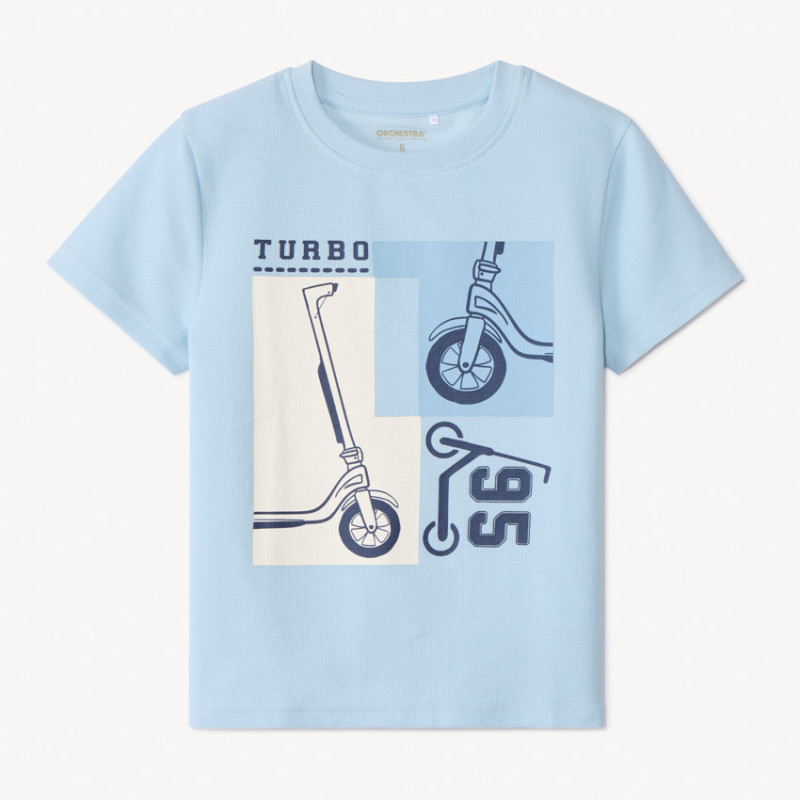 T-shirt manches courtes print trottinettes garçon