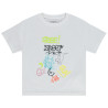 T-shirt manches courtes print skateur effet graffiti pour ga