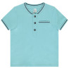 Polo manches courtes uni à col teddy pour bébé garçon