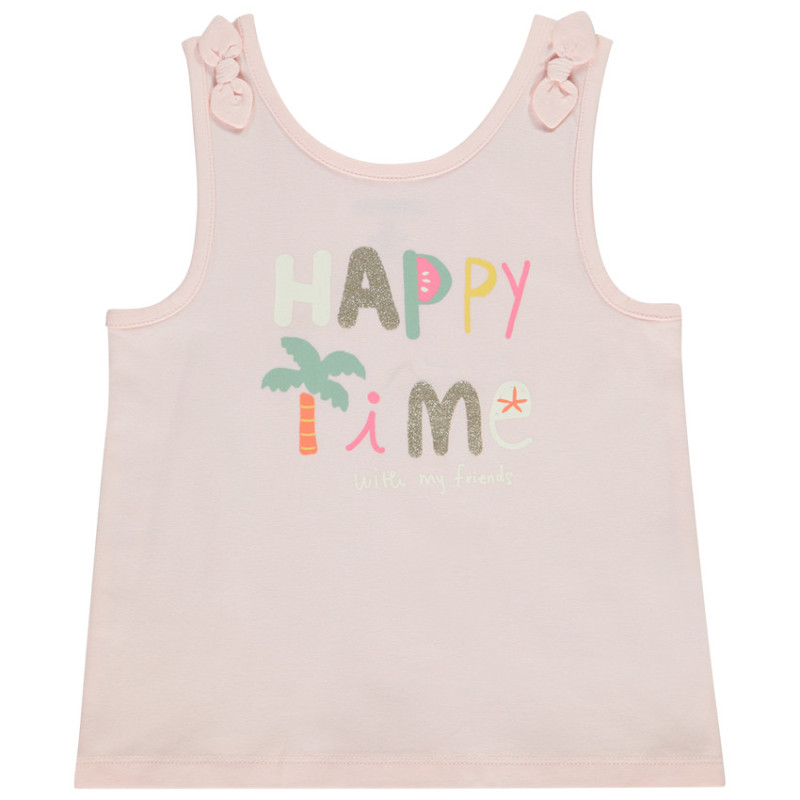 Débardeur à nœuds print fantaisie pour bébé fille