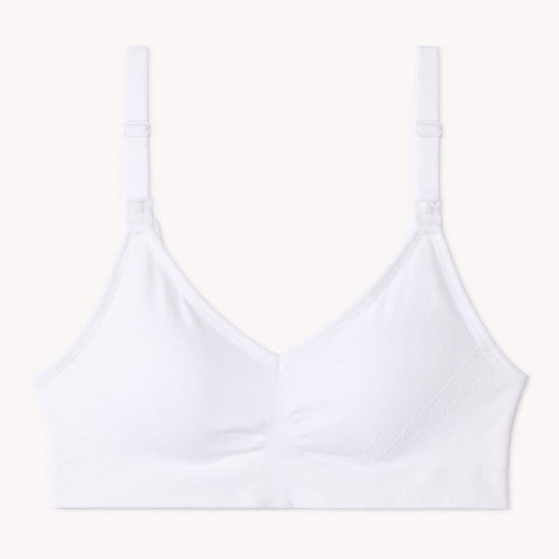 Brassière d'allaitement sans coutures et réglable unie