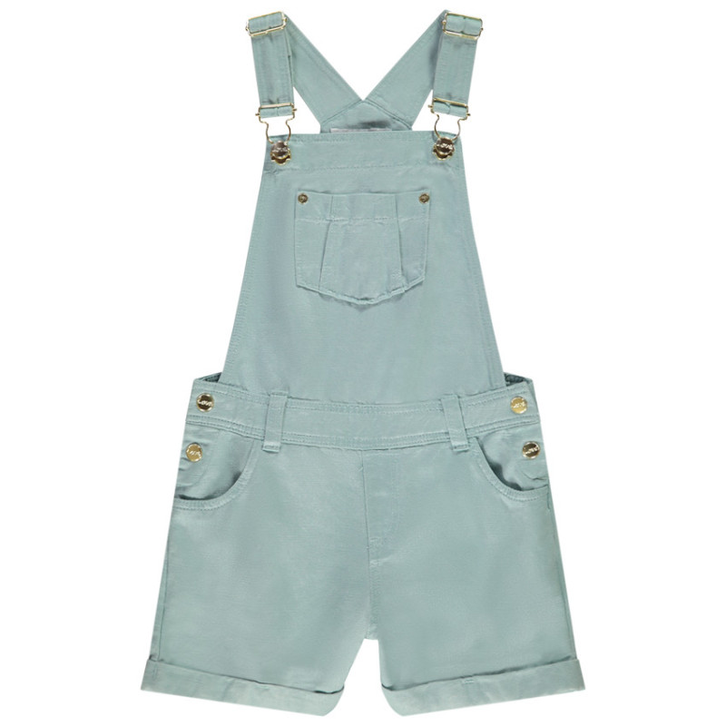 Salopette courte unie en lyocell fille