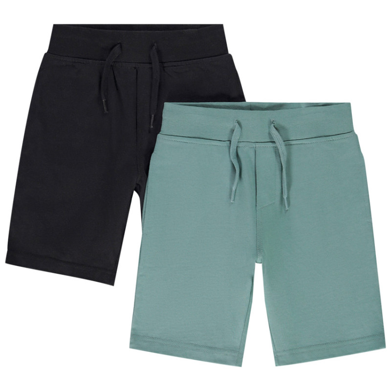 Lot de 2 bermudas unis en maille
