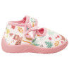 Chaussons babies à scratch imprimé jungle pour bébé fille