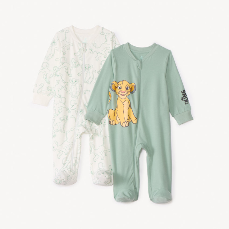Lot de 2 dors-bien jersey Le Roi Lion Disney pour bébé garço