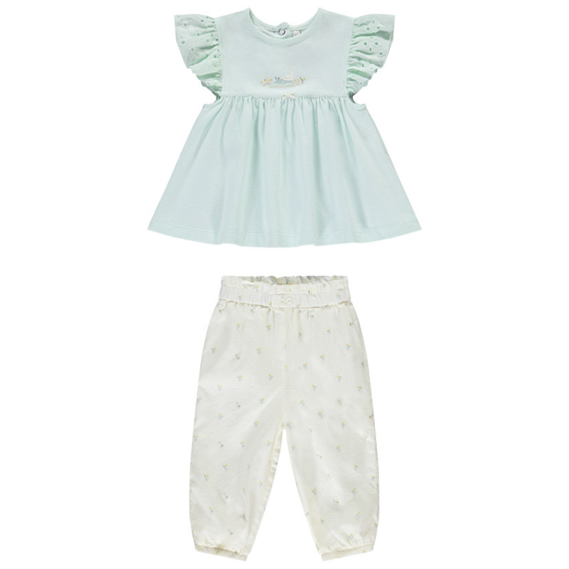 Ensemble pantalon + tunique fantaisie pour bébé fille