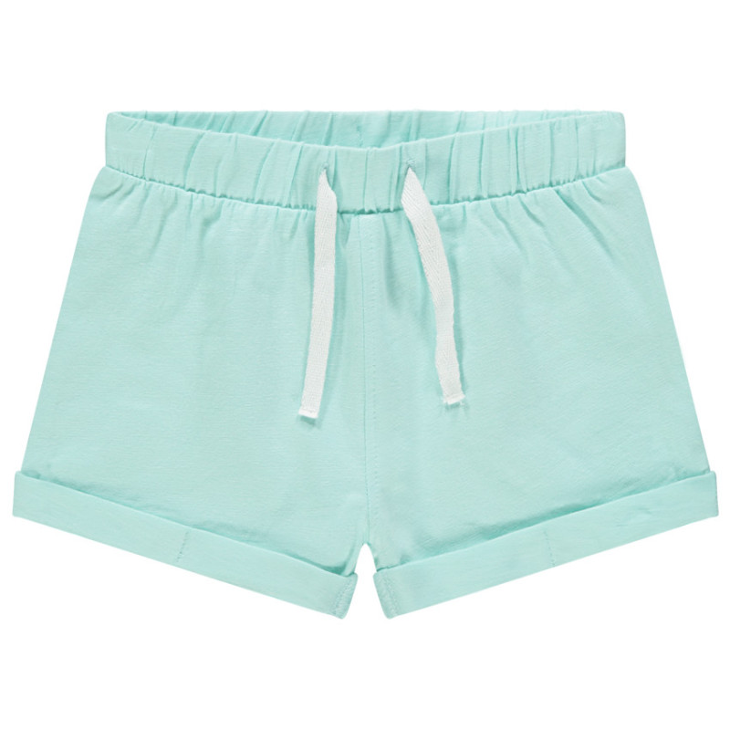 Short en molleton uni pour bébé fille