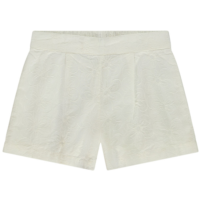 Short en broderie anglaise florale fille