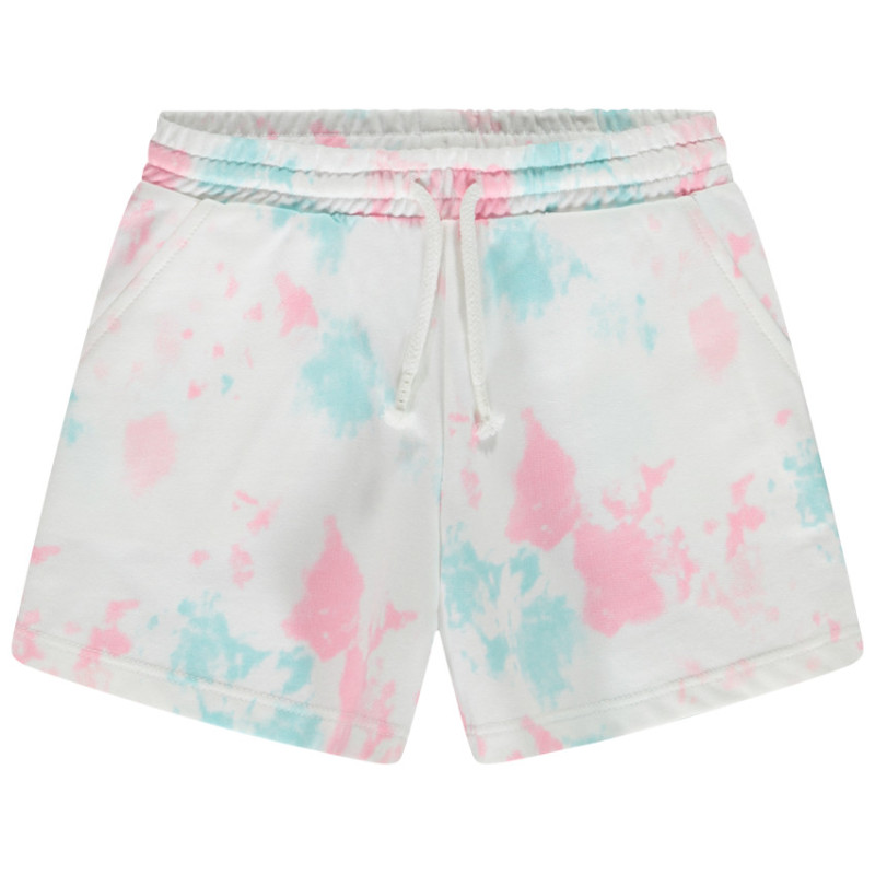 Short en molleton effet tie & dye fille