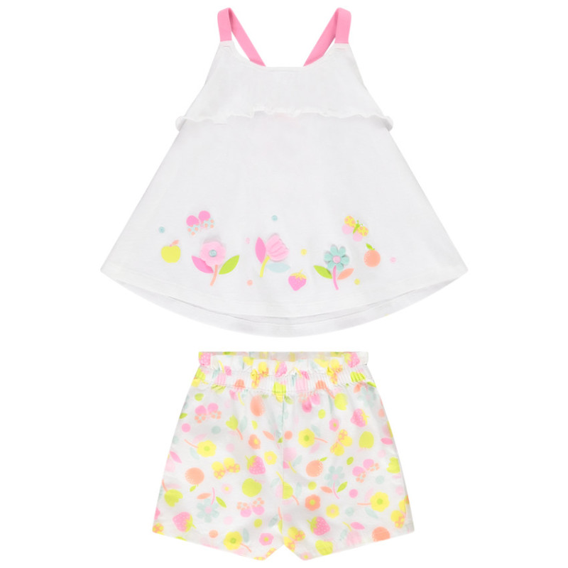 Ensemble 2 pièces avec short imprimé pour bébé fille