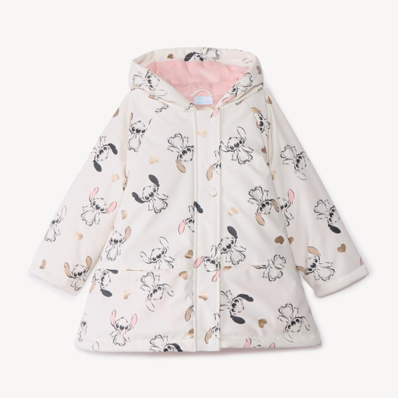 Parka gomme Stitch Disney pour bébé fille