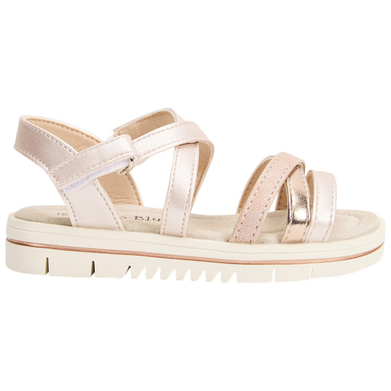Sandales à brides croisées et semelle épaisse fille