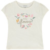 T-shirt manches courtes printé à paillettes fille