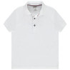Polo manches courtes uni en coton piqué garçon