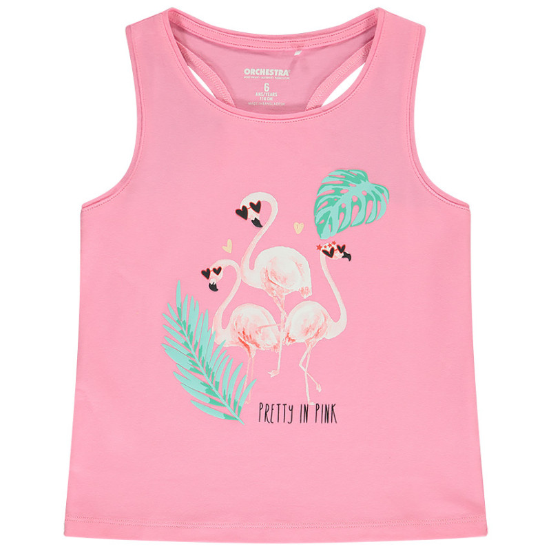 Débardeur en jersey avec print fantaisie fille