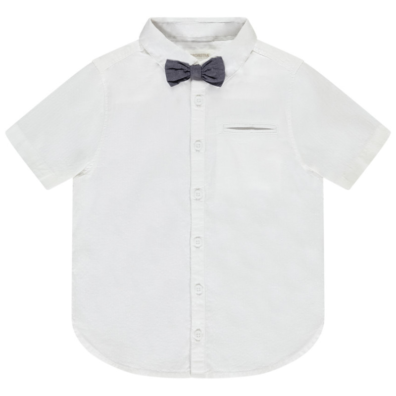 Chemise manches courtes avec nœud papillon garçon