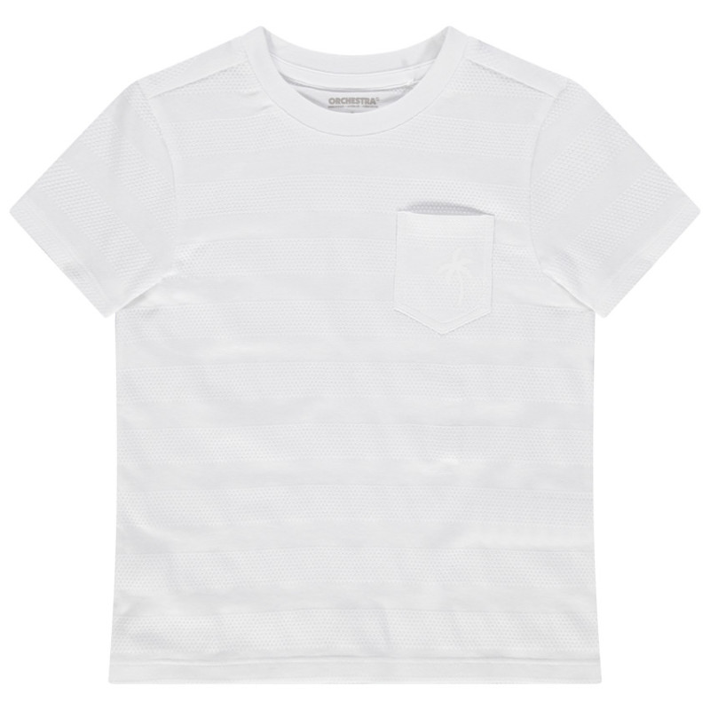 T-shirt manches courtes à poche print palmier