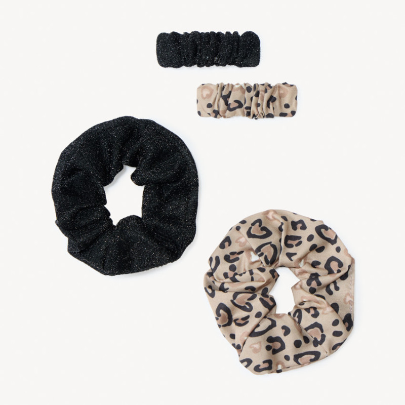 Set de 2 barrettes et 2 chouchous fantaisies fille