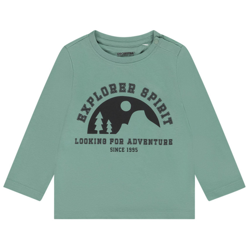 T-shirt manches longues print fantaisie pour bébé garçon